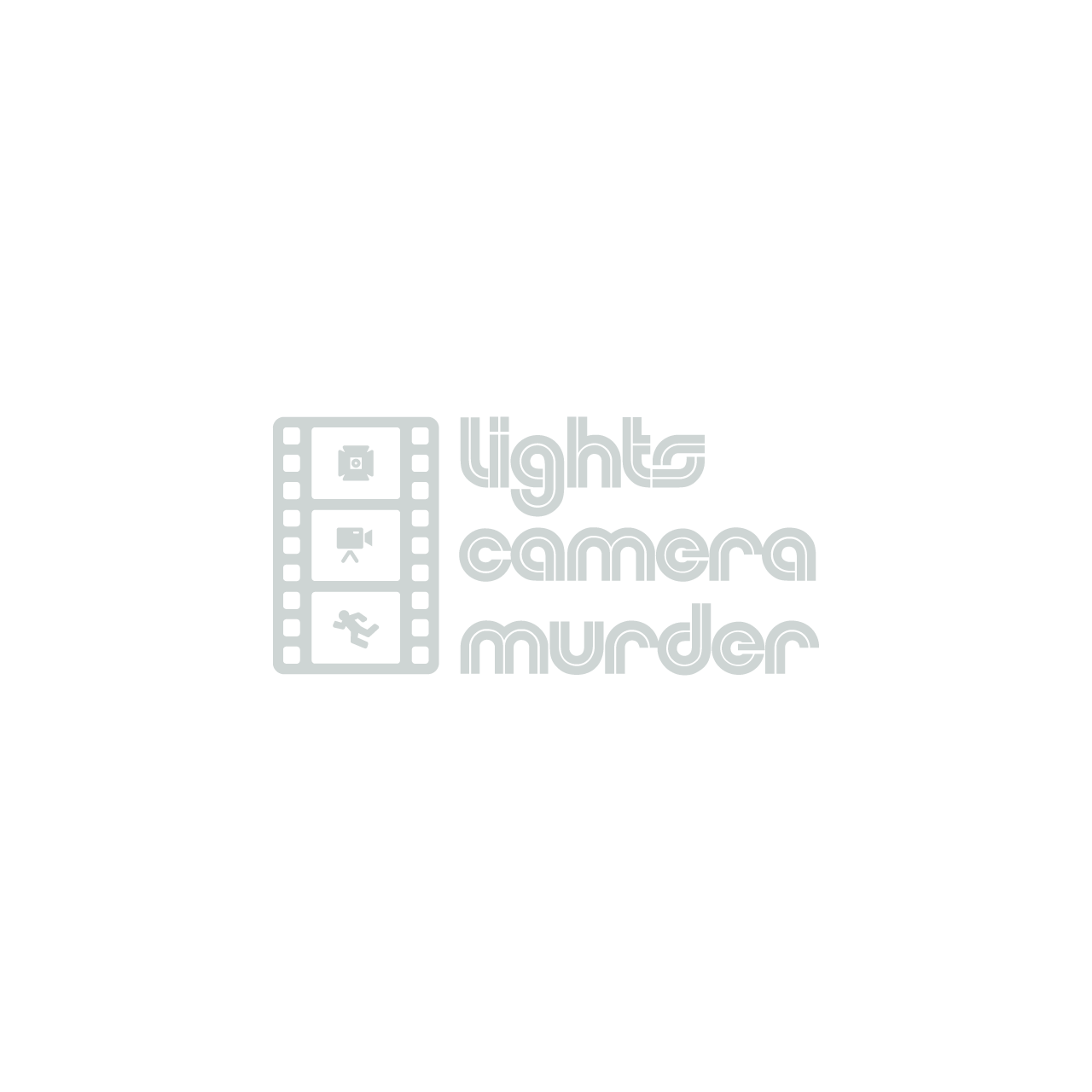 Lights, Camera, Murder event identity and visual communication by Kraken Design