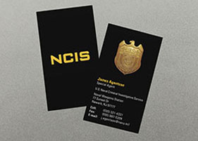 naval business card