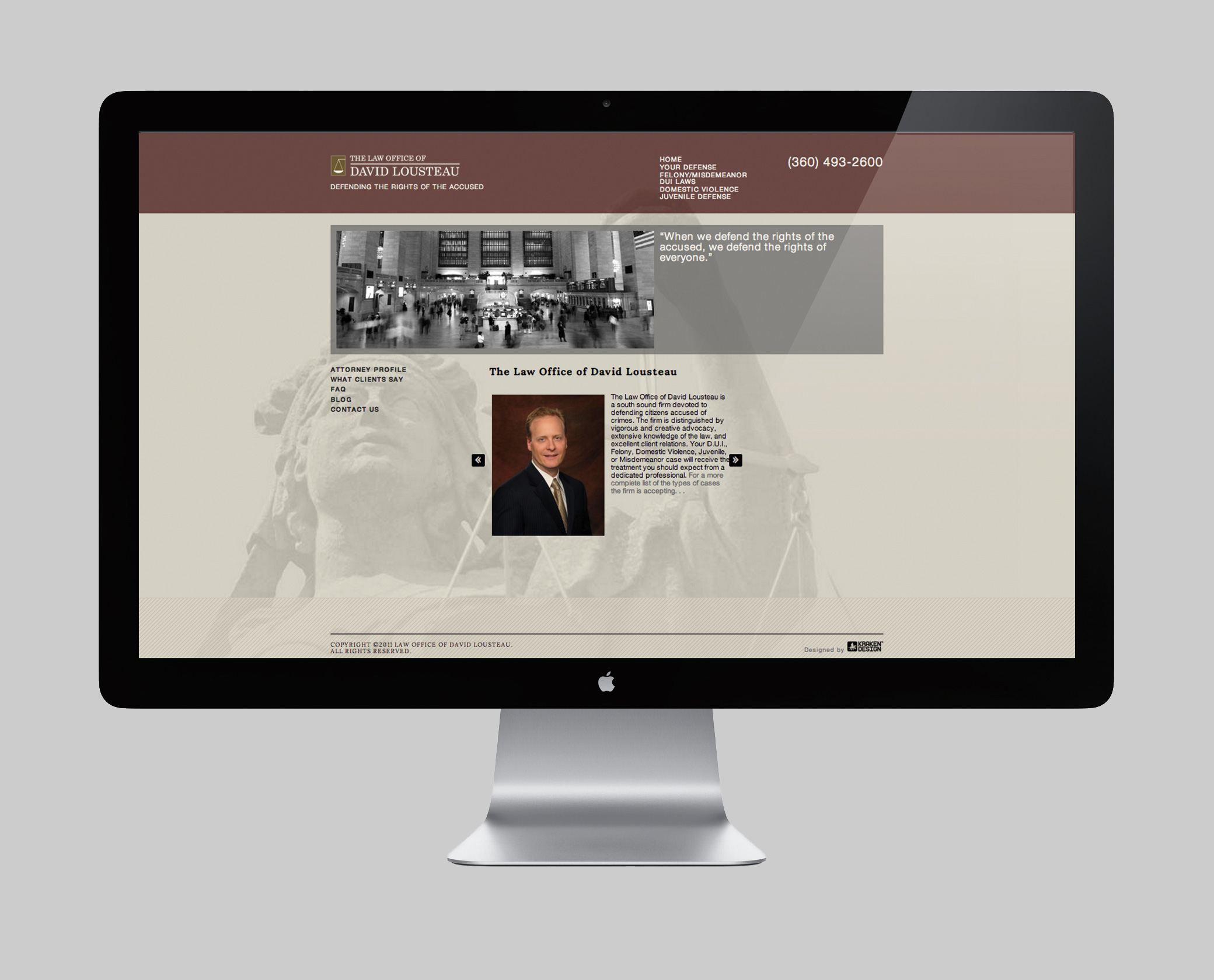 Law Office of David Lousteau Website Design