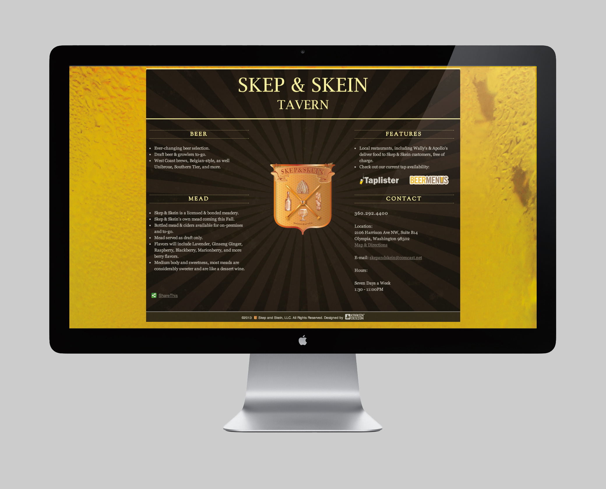 Skep & Skein Website Design