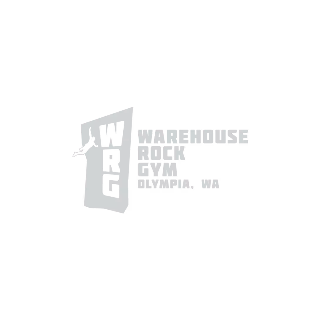 Warehouse Rock Gym industrial-style logo and athletic identity design